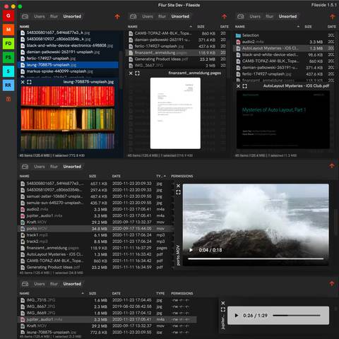 Screenshot of feature Inline previews