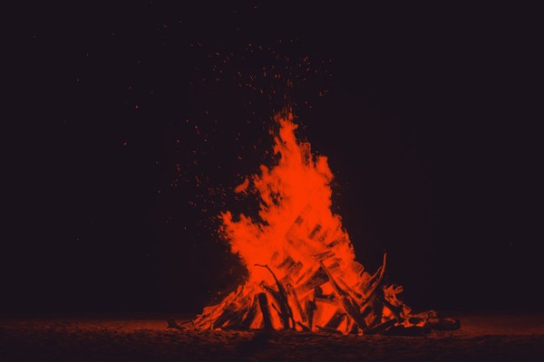 A bonfire